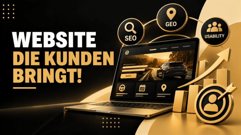 Eine ansprechende Website allein garantiert noch keine Kundengewinnung